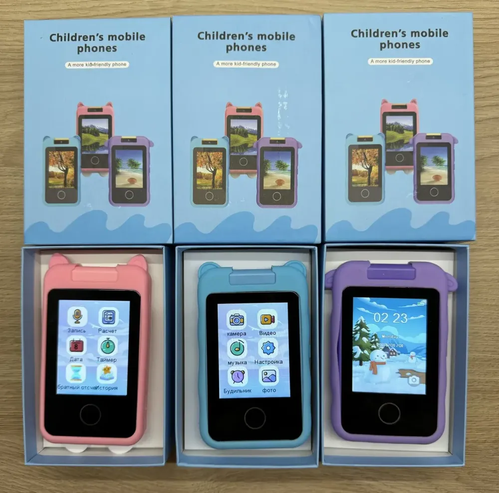 Hot Huez Синий Телефон Интерактивный Смартфон с сенсорным экраном Детская игрушка с играми каме Коломыя - изображение 2