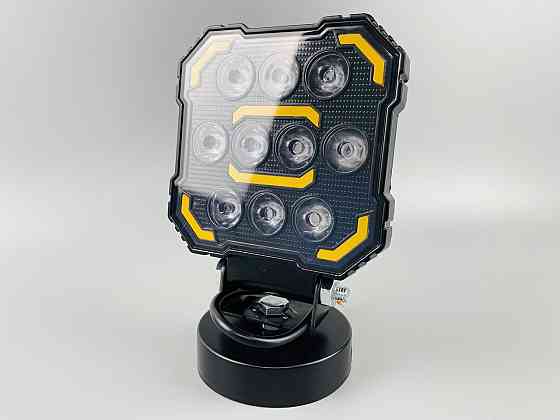 Фара LED квадратна, біле та жовте світло, 112 мм х 128 мм х 37 мм (ширина). 9-60V. Мукачево