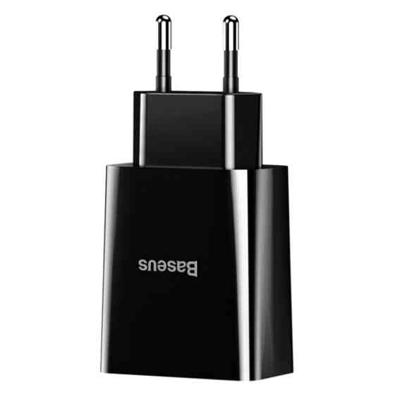 Мережевий зарядний пристрій Baseus Speed Mini Dual USB 10.5W CCFS-R01 (Чорне) Миколаїв