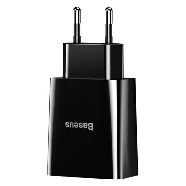 Мережевий зарядний пристрій Baseus Speed Mini Dual USB 10.5W CCFS-R01 (Чорне) Николаев - изображение 2