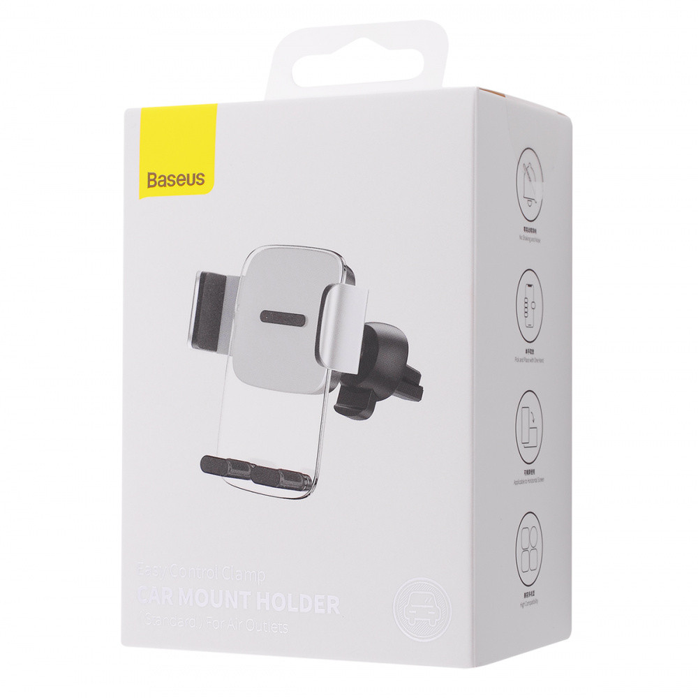 Держатель телефона автомобильный Baseus Easy Control Clamp Air Outlet Version черный Львов - изображение 8