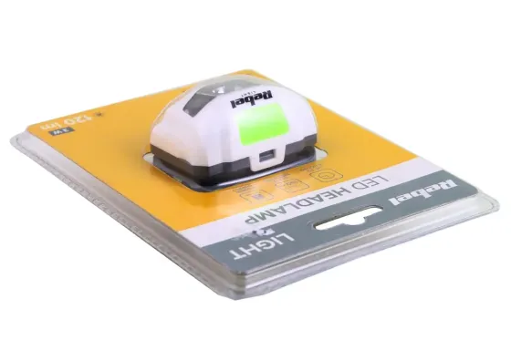 Ліхтар налобний 120лм Rebel (4 режим, під AAA батарейки) Вінниця