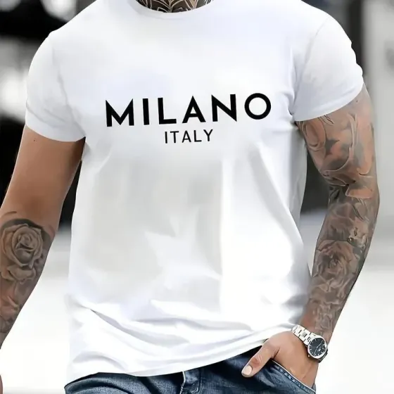 Футболка мужская с принтом  48 Белая 2664093769 Днепр