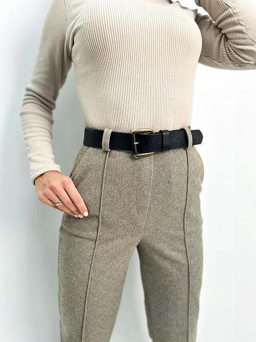 Теплі жіночі брюки "Decart" оптом | Батал | Розпродаж моделі Капучіно, 52 Київ - фото 2