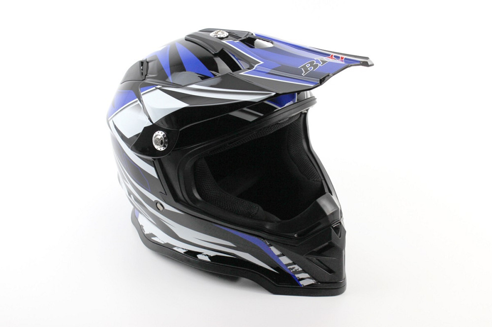 Шолом кросовий/ендуро/АТV BLD-819-7 М (57-58см), ЧОРНО-СИНІЙ Киев - изображение 1