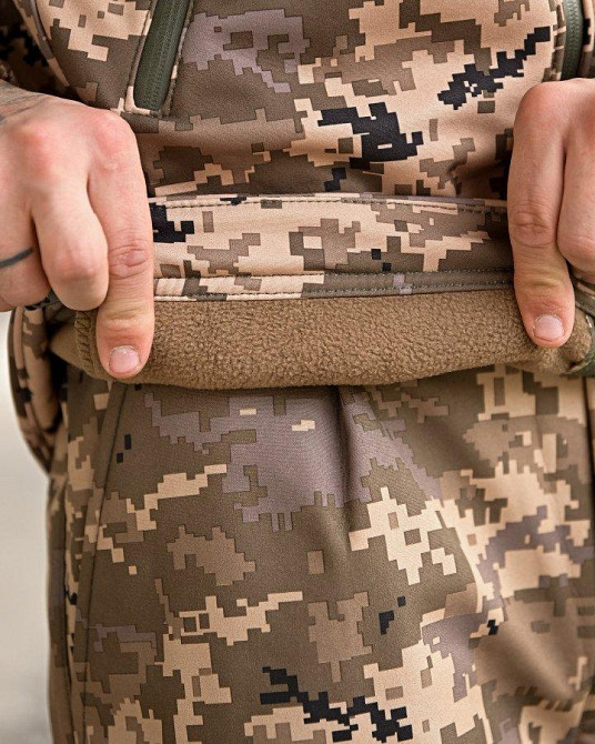 Тактический костюм софтшел  пиксель aura ВТ0478 Одесса - изображение 6