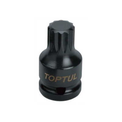 Головка торцевая Toptul ударная SPLINE М18 L44мм 1/2