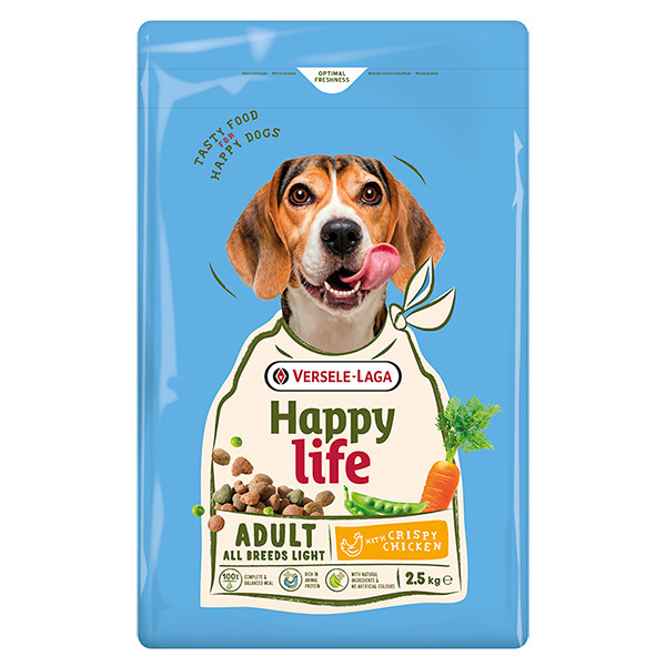 Happy Life Adult Light with Chicken ХЕППИ ЛАЙФ КОНТРОЛЬ ВЕСА низкокалорийный сухой премиум корм для собак всех пород Киев - изображение 1