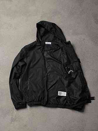 Літня куртка STONE ISLAND чорного кольору водостійка вітрозахисна вітровка чоловіча Львів