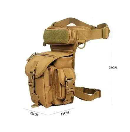 Сумка на бедро на ногу койот прочная вместительная набедренная Одесса