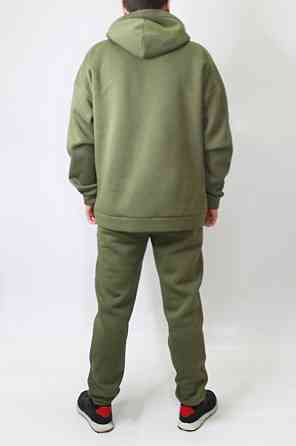 Мужской спортивный теплый костюм на флисе Хаки 54 Харьков