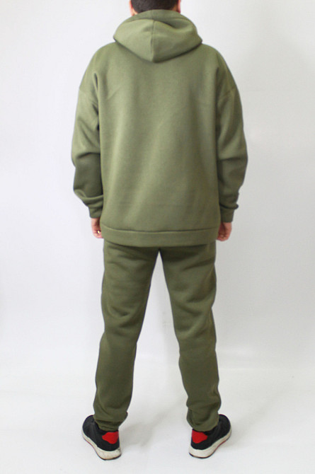 Мужской спортивный теплый костюм на флисе Хаки 54 Харьков - изображение 3