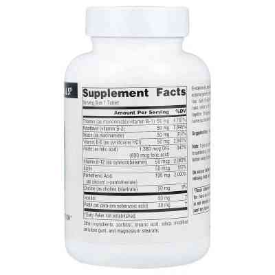 Витаминно-минеральный комплекс Source Naturals Комплекс витаминов B, 50 мг, B-50 Complex, 100 таблеток (SNS-00421) Винница