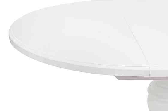 Стіл обідній Гермес Д=89 ( +38 ), білий Киев