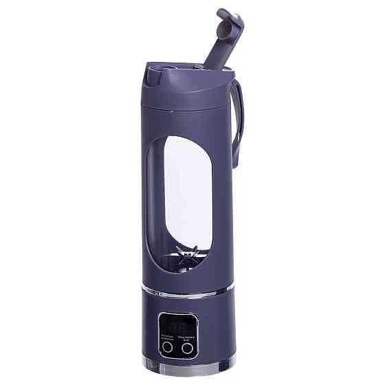 Портативний блендер для смузі на акумуляторі 450 мл блендер пляшка 25 Вт USB Сірий HP-11-10G Коломия
