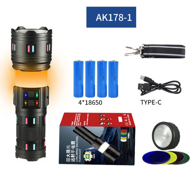 Тактический фонарь на аккумуляторе с юсб, Яркий тактический фонарик, Фонарь ручной с функцией зарядки FJ-65 Львов - изображение 2