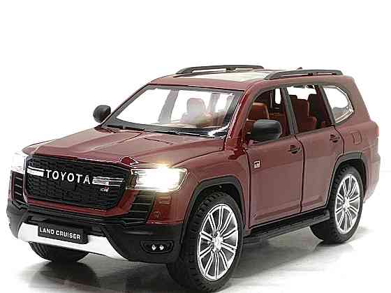 Машина Автосвіт Toyota Land Cruiser інерційна відчиняються двері капот багажник 20 см 1:24 Бордова (AP-2034) Чернігів