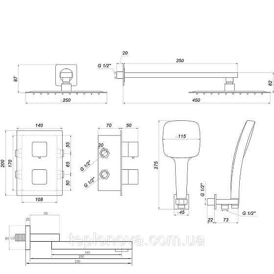 Душевая система Globus Lux SMART GLM-505-BB-TT Черновцы