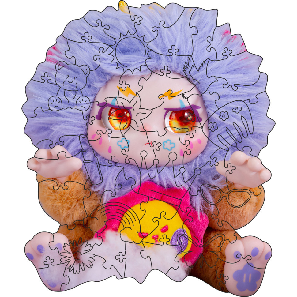 Фигурный пазл из дерева 