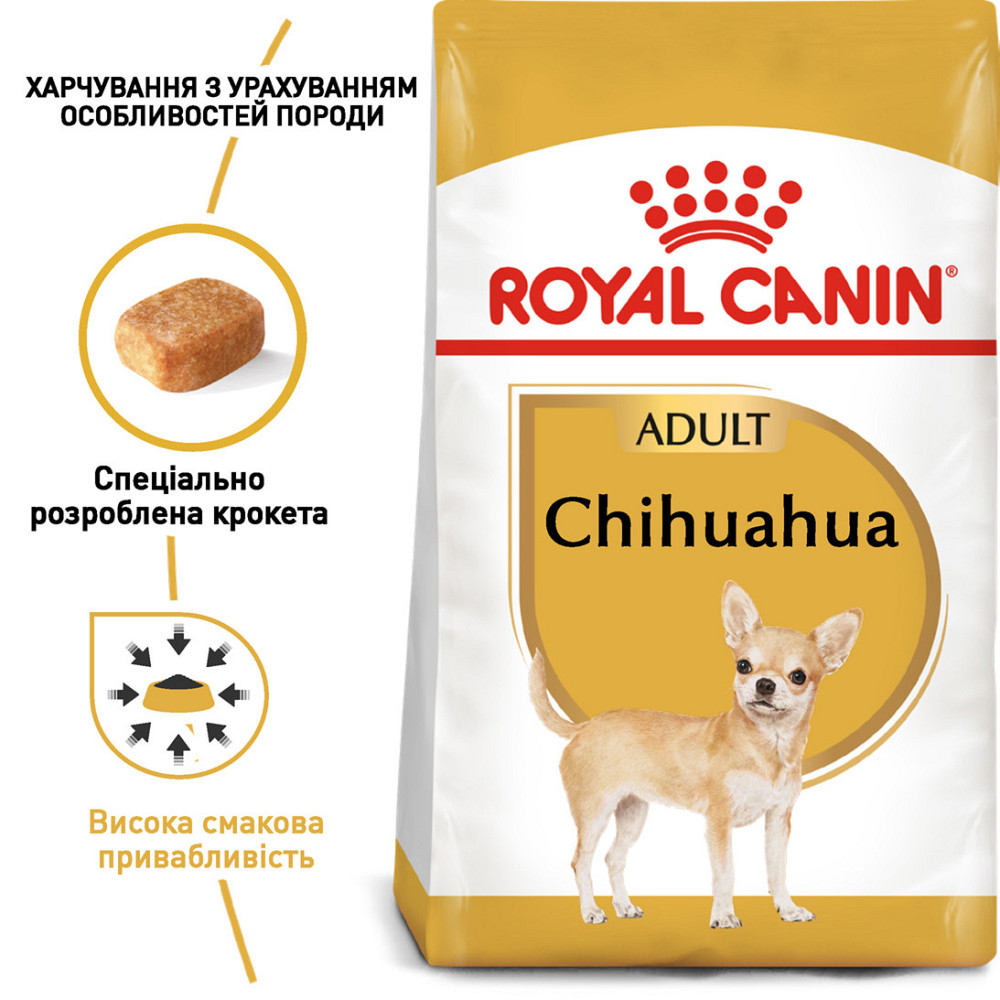 Корм для дорослих собак породи Чихуахуа ROYAL CANIN CHIHUAHUA ADULT 0.5 кг Київ - фото 2