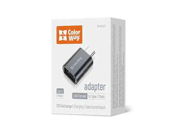 Переходник USB-A - USB-C Адаптер 3.2 ТМ СolorWay Киев