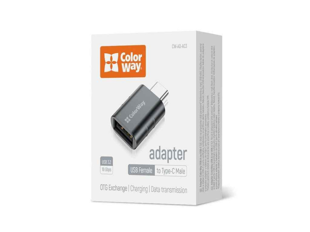Переходник USB-A - USB-C Адаптер 3.2 ТМ СolorWay Киев - изображение 1