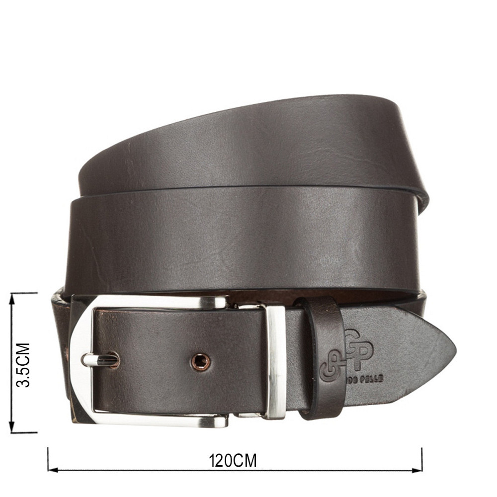 Ремень Grande Pelle 11054 Коричневый Киев - изображение 7