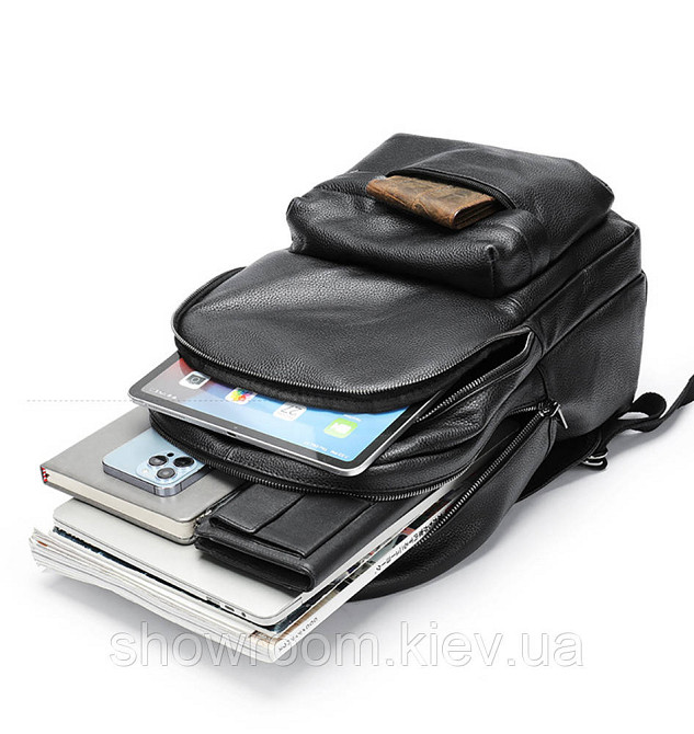 Чоловічий шкіряний рюкзак Leather Collection (5056) Київ - фото 9
