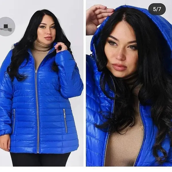 Жіноча подовжена демісезонна куртка великих розмірів.  52-72р. Київ - фото 8