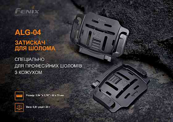 Кріплення на шолом для налобних ліхтарів Fenix ALG-04 Київ