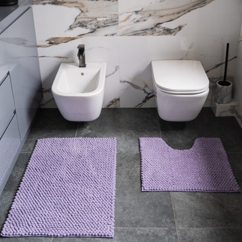 Набір килимків для ванної 2шт: 55*50см+55*80см Ананас ірисовий Дариана Житомир - фото 3