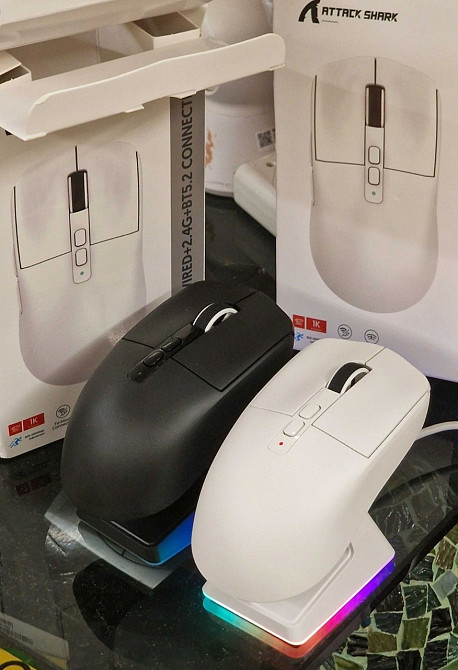 Игровая мышь Attack Shark X6 на топовом сенсоре 26000 dpi + dock RGB. Харьков - изображение 6
