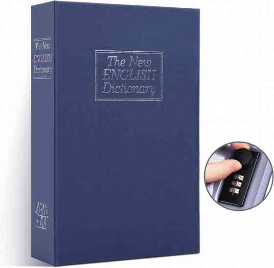 Книга сейф словник із кодовим замком синя 24 см Вінниця