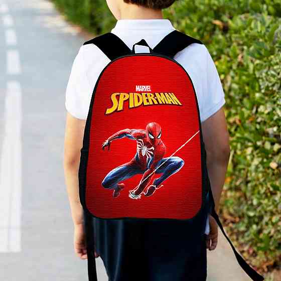 Рюкзак дитячий людина павук, спайдермен "Spiderman" 34х27см, міський ранець для хлопчика з принтом (00391) Київ
