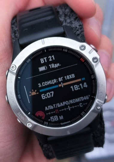 Смарт -Часы Топовые Garmin Fenix 6 Silver , Украинский язык, NFC. Киев - изображение 3