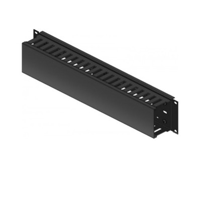 Кабельний організатор 19&quot; 2U 80х60 RAL9005 Conteg (DP-VP-K03) Вінниця - фото 1