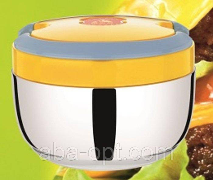 Термо ланч бокс нержавіючий круглий V 0.7 л (шт) Одеса - фото 1