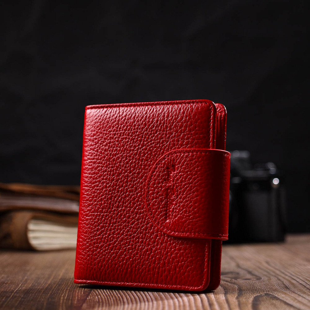 Оригинальный женский кошелек из натуральной кожи Tony Bellucci 22017 Красный Киев - изображение 9