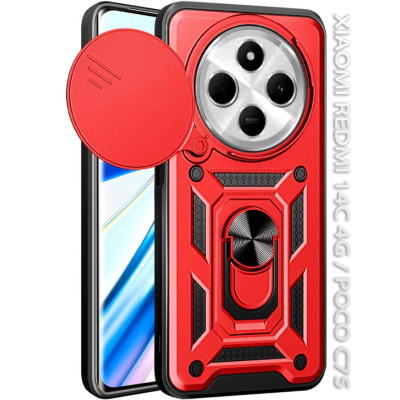 Чохол до мобільного телефона BeCover Military BeCover Xiaomi Redmi 14C 4G / Poco C75 Red (712492) Вінниця - фото 1