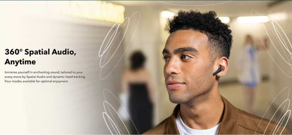 Нові запаковані Навушники Soundcore Anker Sound Core Liberty 4 pro чорні. Київ - фото 1