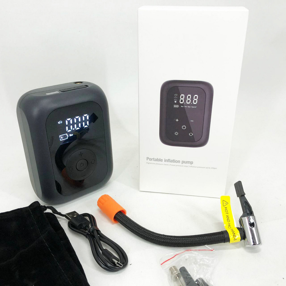 Компресор для підтримки тиску в шинах CZK-4234, Портативний повітряний насос, Компресор підкачки шин AF-13 Львів - фото 1