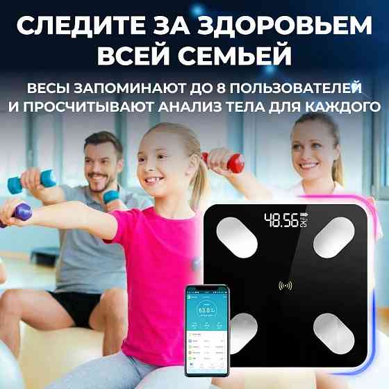 Цифрові ваги смарт Domotec, Ваги підлогові для аналізу тіла підлогові з датчиком температури MJ-68 Львів