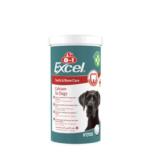 Вітаміни 8in1 Excel Calcium для цуценят та дорослих собак для зубів та кісток кальцій 1700 шт Київ
