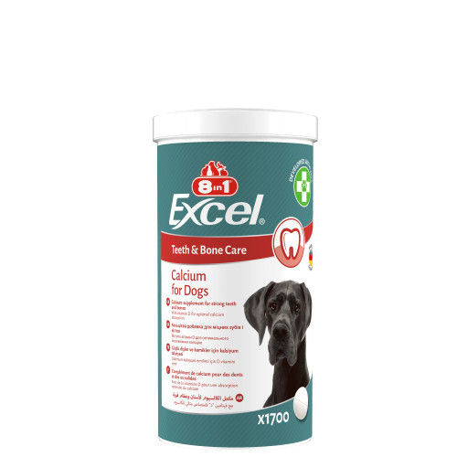 Вітаміни 8in1 Excel Calcium для цуценят та дорослих собак для зубів та кісток кальцій 1700 шт Київ - фото 1