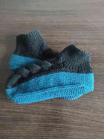 Тапочки-носки теплые вязаные (ручная работа)  топ Киев