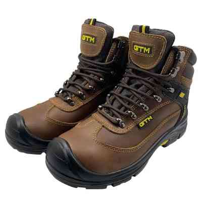 Чоботи робочі GTM р.44 композ.носок, шкіра коричневого кольору S1P SRC (SM-075-44) Вінниця