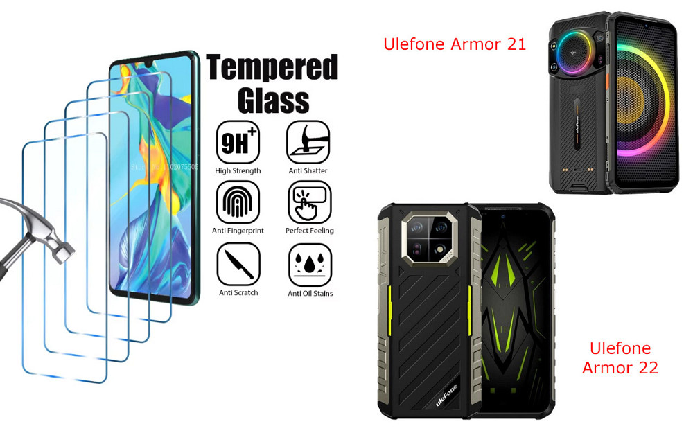 Защитное стекло ArmorGlass для Ulefone Armor 21, Armor 22 – устойчивое к царапинам и ударам Киев - изображение 1