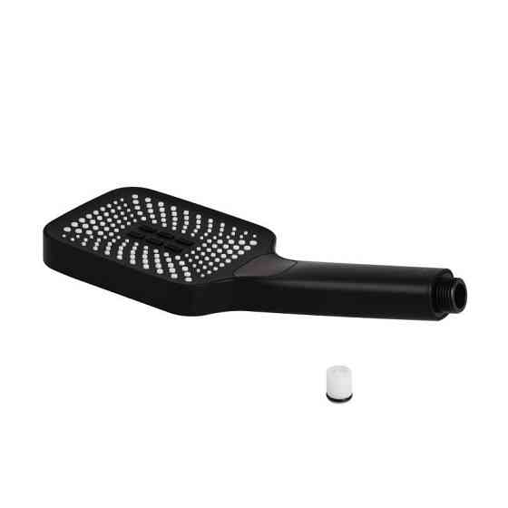 Лейка для ручного душа Qtap Rucni 140x110 мм прямоугольная QTRUC125BLM45955 Black Matt Харьков