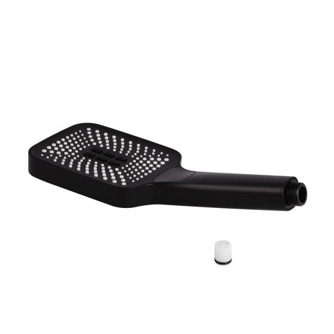 Лейка для ручного душа Qtap Rucni 140x110 мм прямоугольная QTRUC125BLM45955 Black Matt Харьков - изображение 3