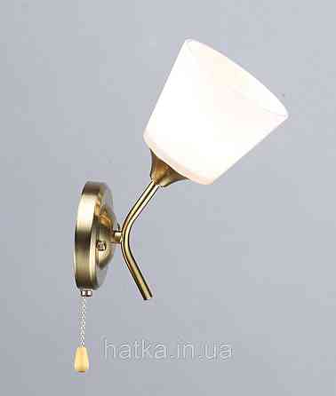 Бра з одним скляним плафоном N6628/1W (Мідь) Київ